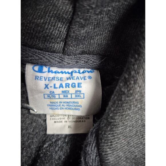 Champion Reverse Weave Char Gray Cotton/Poly Ocean City Maryland Hoodie Sz XL - Picture 4 of 5